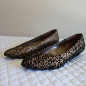 BRUNO MAGLI Emme Studio – Italy – Black / Metallic Bronze Leather Shoes 4